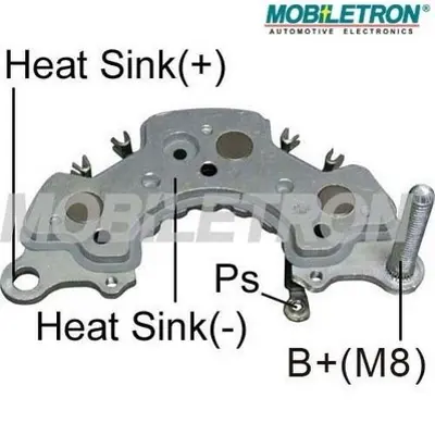 MOBILETRON RH-85 Alternator Dıot Tablası 127mm.Opel Combo-Astra-Cor 