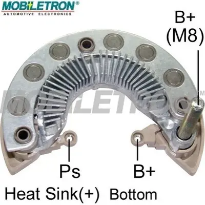 MOBILETRON RM-180HV Alternator Dıot Tablası 122mm 6x50amp Dodge Avenge 