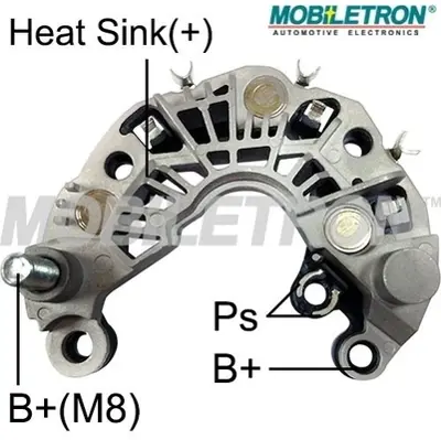 MOBILETRON RP-80 Alternator Dıot Tablası 111mm Fıat 500 1.3 Multıjet 