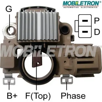 MOBILETRON VR-H2009-100 Alternator Konjektor Mazda 6 2006 Model A866X46572 GY0118W70