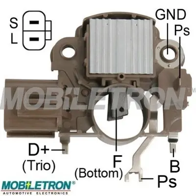 MOBILETRON VR-H2009-24 Alternator Konjektor Mazda 323 90-96 Model 12v A866X17172 F0BZ10316A