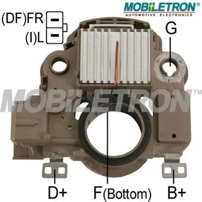 MOBILETRON VR-H2009-83 Alternator Konjektor Ford Fıesta 12v A866X35872