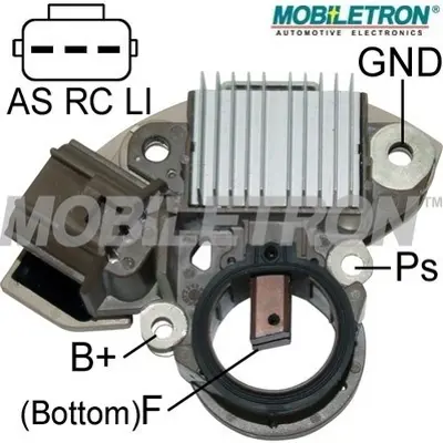 MOBILETRON VR-H2009-98 Alternator Konjektor 12v 150amp Mercury-Mılan*Ford A866T52970