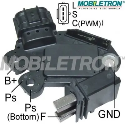 MOBILETRON VR-V0447 Alternator Konjektor 14.5v Renault Kaleos / Nıssan 