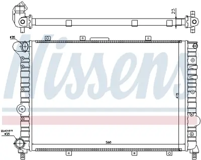 NISSENS 60041 Motor Su Radyatoru Alfa Romeo 156 1.8 16v T.Spark, 2.0 16v T.Spark  2.0 Jts 97>06 