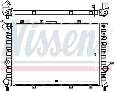 NISSENS 60044 Motor Radyatoru 