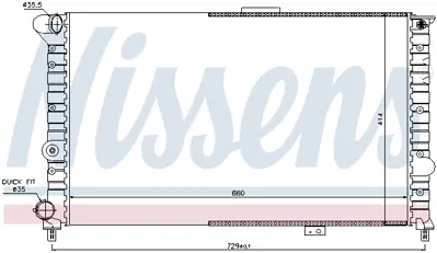 NISSENS 60054 Motor Radyatoru 