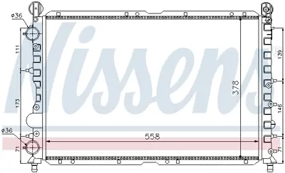 NISSENS 60057 Motor Radyatoru 