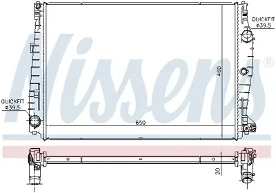 NISSENS 60069 Motor Radyatoru 