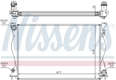 NISSENS 60234A Motor Radyatoru 4F0121251T