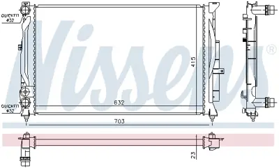 NISSENS 60308A Motor Radyatoru 8D0121251BJ