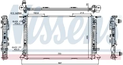 NISSENS 60321 Motor Radyatoru Otomatık (Yag Sogutma Ozellıklı) Audı A4 A5 Q5 08>> 8K0121251T