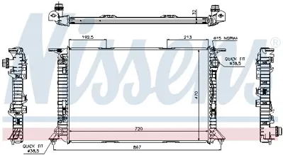 NISSENS 60322 Motor Radyatoru 8K0121251S