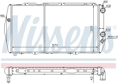 NISSENS 604551 Motor Radyatoru 447121251A