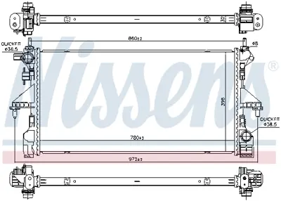 NISSENS 606171 Motor Su Radyatoru Boxer Iıı-Jumper Iıı 2.0hdı 1629086780