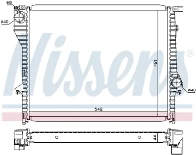 NISSENS 60638 Motor Radyatoru 1715319