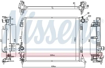 NISSENS 606473 Motor Radyatoru 214105169R