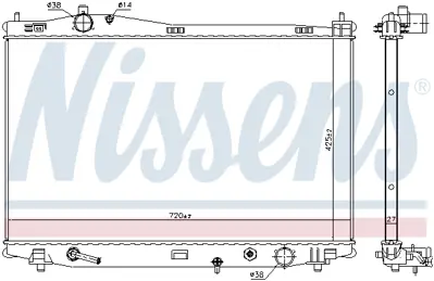 NISSENS 606526 Motor Radyatoru 