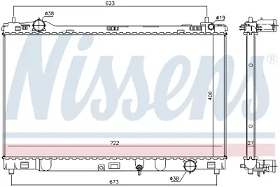 NISSENS 606547 Motor Radyatoru 