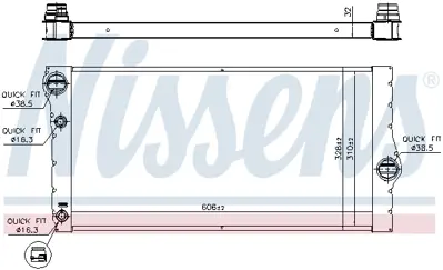 NISSENS 60769 Motor Su Radyatoru Bmw F10 F07 F11 F13 F01 F02 F03 F04 8509177