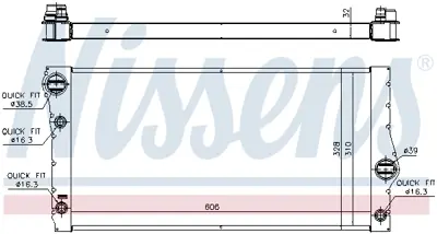 NISSENS 60775 Motor Su Radyatoru Bmw F07 F10 F11 F01 F02 F03 F04 7570099