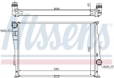 NISSENS 60806 Motor Su Radyatoru Bmw E46 M3 Manuel 2228941