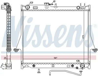 NISSENS 60854 Motor Radyatoru 