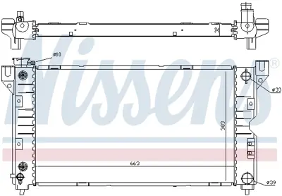 NISSENS 60984 Motor Radyatoru Chrysler Voyager Iıı Dodge Caravan 