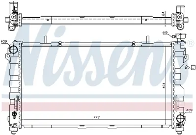 NISSENS 61005 Motor Radyatoru Chrysler Voyager Iv 00>08 Dodge Caravan 