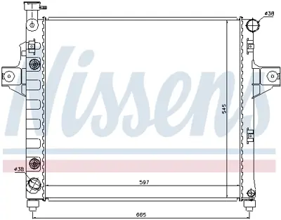 NISSENS 61009 Motor Radyatoru Jeep Grand Cherokee Iı 99>05 K52079428AD