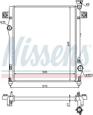 NISSENS 61030 Motor Radyatoru 