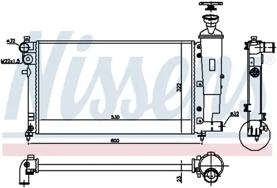 NISSENS 61276 Motor Radyatoru 1609537580