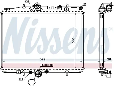 NISSENS 61295A Motor Radyatoru 1331LC