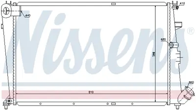 NISSENS 61304 Motor Radyatoru 96108610