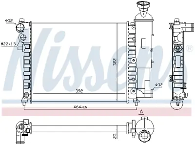 NISSENS 61358 Motor Radyatoru 1331TF