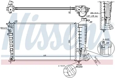 NISSENS 61379 Motor Radyatoru 133152