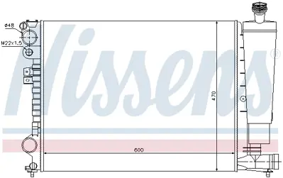 NISSENS 61396 Motor Radyatoru 9567509580