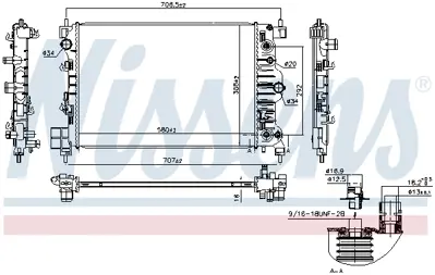 NISSENS 61715 Motor Radyatoru 