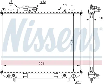 NISSENS 61741A Motor Radyatoru 1640087418000