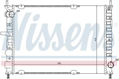 NISSENS 61791 Motor Radyatoru K49547089