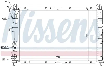 NISSENS 61847 Motor Radyatoru 82440263