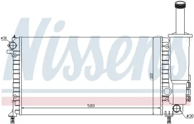 NISSENS 61881 Motor Radyatoru K46827082