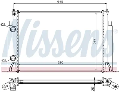 NISSENS 61885A Motor Radyatoru K46745809