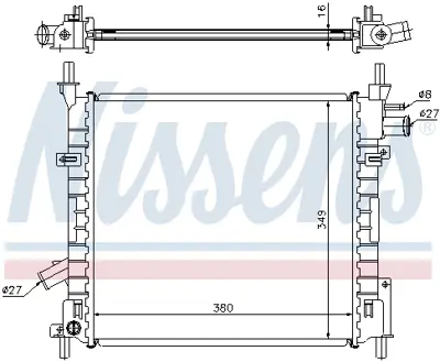 NISSENS 62022A Motor Radyatoru 3S5A8005CB