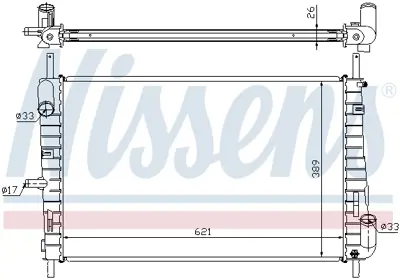 NISSENS 62025A Motor Radyatoru XS7H8005ED