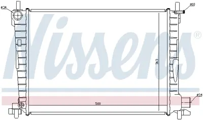 NISSENS 62055 Motor Radyatoru 97FB8005AB ME97FB8005AB