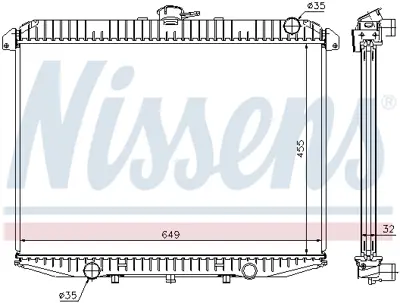 NISSENS 62069A Motor Radyatoru 214100F121