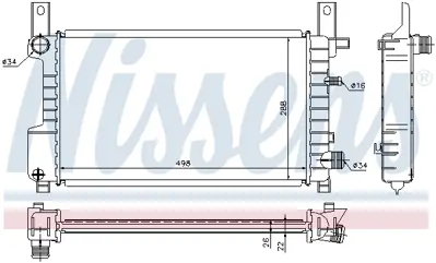 NISSENS 62076A Motor Radyatoru 94FB8005BC