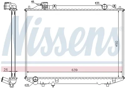 NISSENS 62246A Motor Radyatoru XM348005KD