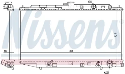 NISSENS 622551 Motor Radyatoru 19010PM3902